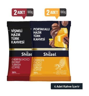 Shazel Portakallı-Vişneli Türk Kahvesi 2x100 gr