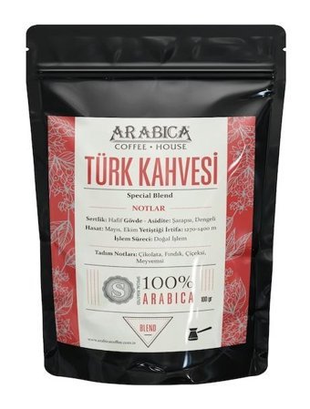 Arabica Coffee House Sade Türk Kahvesi 100 gr