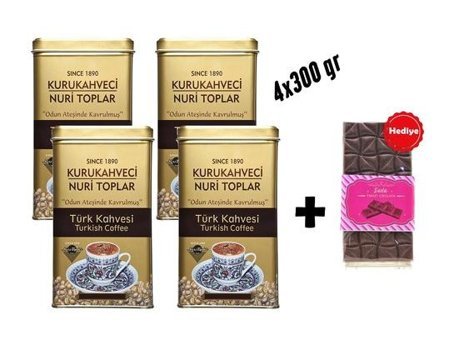 Kurukahveci Nuri Toplar Sade Çok Türk Kahvesi 1.2 kg