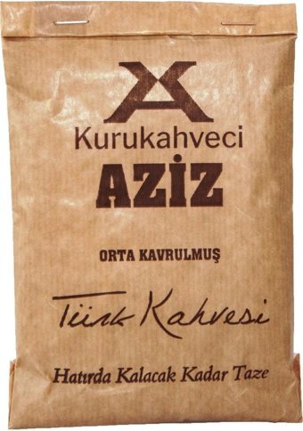 Kurukahveci Aziz Sade Orta Kavrulmuş Türk Kahvesi 10x100 gr