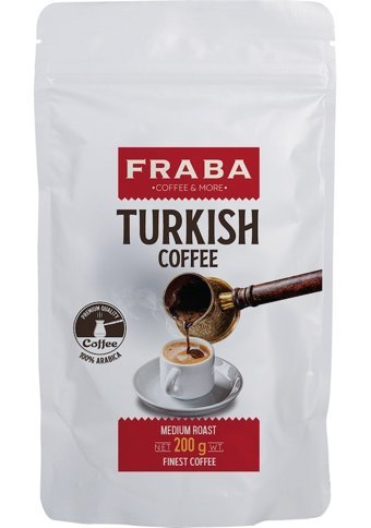 Fraba Coffee Sade Orta Kavrulmuş Türk Kahvesi 200 gr