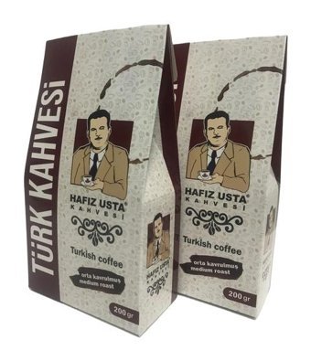 Hafız Usta Sade Orta Kavrulmuş Türk Kahvesi 2x200 gr
