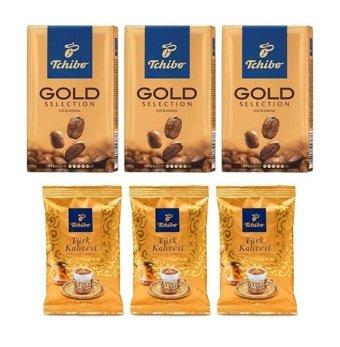 Tchibo Gold Filtre Kahve 3 x 250 G + Türk Kahvesi 3 x 100 G