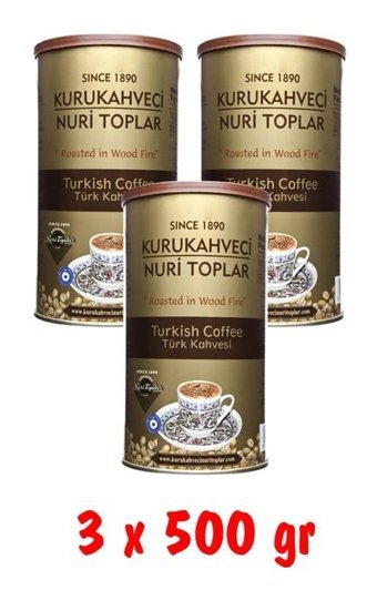 Kurukahveci Nuri Toplar Sade Çok Türk Kahvesi 6x250 gr
