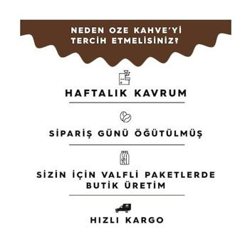 Oze Dağ Çilekli-Fındıklı-Güllü Orta Kavrulmuş Türk Kahvesi 3x100 gr