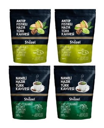 Shazel Antep Fıstıklı-Naneli Türk Kahvesi 4x200 gr