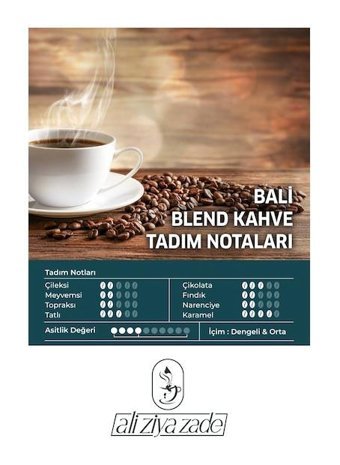Ali Ziya Zade Bali Blend Sade Türk Kahvesi 250 gr