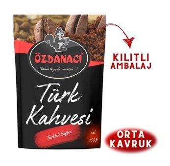 Özdanacı Kuruyemiş Sade Orta Kavrulmuş Türk Kahvesi 3x100 gr