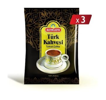 Altıncezve Orhan Efendi Sade Orta Kavrulmuş Türk Kahvesi 3x100 gr