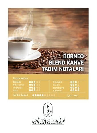 Ali Ziya Zade Borneo Blend Sade Türk Kahvesi 1 kg