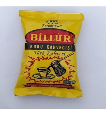 Billur Kuru Kahvecisi Sade Türk Kahvesi 10x100 gr