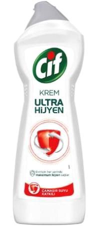 Cif Ultra Hijyen Çamaşır Suyu Etkili Krem Mutfak Banyo Temizliyici 675 ml