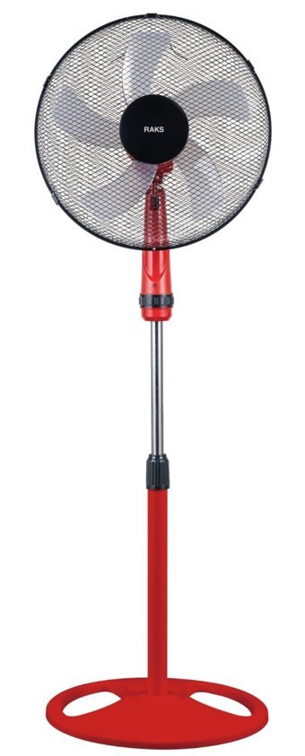 Raks Sf 16 Eco Salınım Özellikli 5 Kanatlı Ayaklı Vantilatör 50w Kırmızı