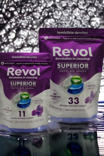 Revol Superior Hepsi Bir Arada Tablet Bulaşık Makinesi Deterjanı 44 Adet