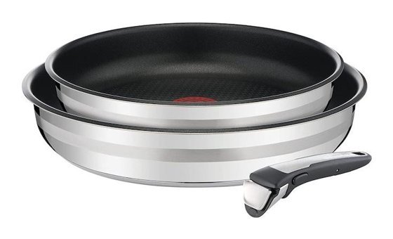 Tefal Ingenio Jamie Oliver 3 Parça Kapaklı Bakalit Saplı Çelik Tava Seti