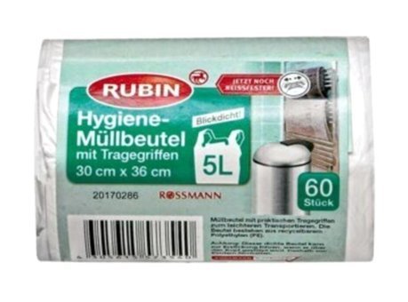 Rubin Şeffaf Büzgülü Küçük Boy 30x40 cm Çöp Poşeti 60 adet Şeffaf