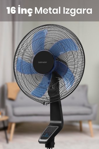 Goldmaster GM-7936 Kumandalı 16 inç 3 Kademeli Yer Kullanımlı Kule Tipi Vantilatör