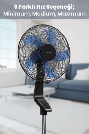 Goldmaster GM-7936 Kumandalı 16 inç 3 Kademeli Yer Kullanımlı Kule Tipi Vantilatör