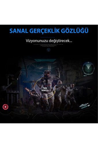 Newface SC-G02ED 3D Oyun Oynanabilen 4.7-6.0 inç Bluetooth 110 °C Sanal Gerçeklik Gözlükleri