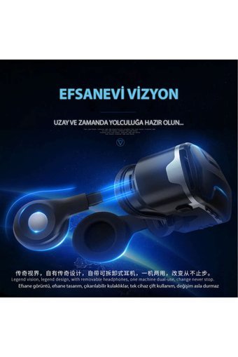 Newface SC-G02ED 3D Oyun Oynanabilen 4.7-6.0 inç Bluetooth 110 °C Sanal Gerçeklik Gözlükleri