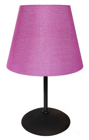 D-light Zen Kumaş Pembe Tekli Metal Abajur
