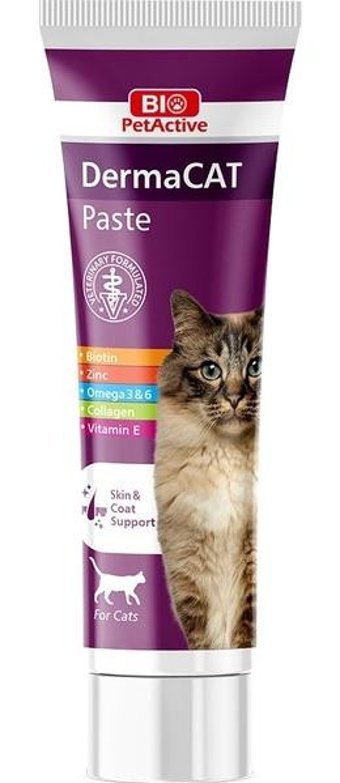 Bio Petactive Dermacat Multivitamini Tüy Dökme Yaşlı Kedi Vitamini Macun 100 ml