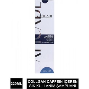 Capicade Sık Kullanım Onarıcı Düz Saçlar İçin Keratin Kremsiz Şampuan Unisex Şampuanı 220 ml
