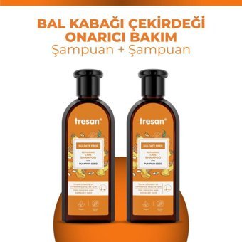 Tresan Repairing Care Onarıcı Düz Saçlar İçin Sülfatsız Parabensiz Kremsiz Şampuan Unisex Şampuanı 300 ml