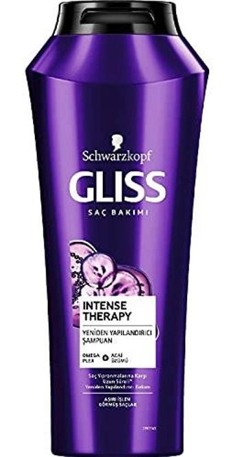 Gliss Intense Therapy Onarıcı Düz Saçlar İçin Kremsiz Şampuan Unisex Şampuanı 500 ml