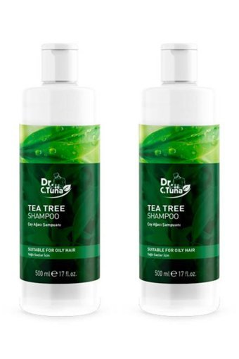 Farmasi Dr. C. Tuna Onarıcı Düz Saçlar İçin Çay Ağacı Kremsiz Şampuan Unisex Şampuanı 2x500 ml