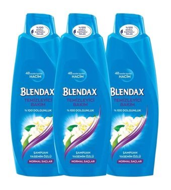 Blendax Onarıcı Düz Saçlar İçin Yasemin Özlü Kremsiz Şampuan Unisex Şampuanı 3x500 ml