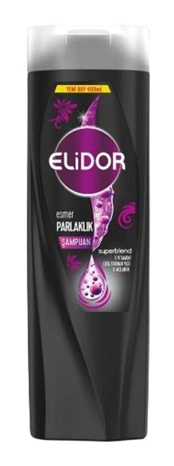 Elidor Esmer Parlaklık Onarıcı Düz Saçlar İçin Kremsiz Şampuan Unisex Şampuanı 4x400 ml