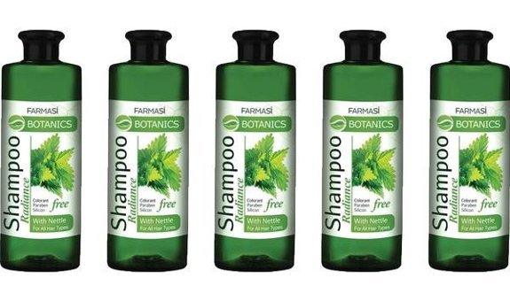 Farmasi Botanics Onarıcı Düz Saçlar İçin Isırgan Otlu Kremsiz Şampuan Unisex Şampuanı 5x500 ml