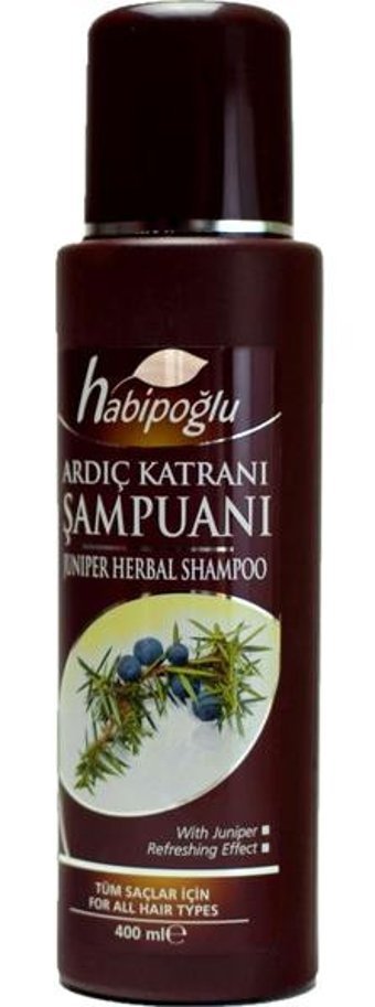 Habipoğlu Düz Saçlar İçin Ardıç Katranı Parabensiz Kremsiz Şampuan Unisex Şampuanı 400 ml