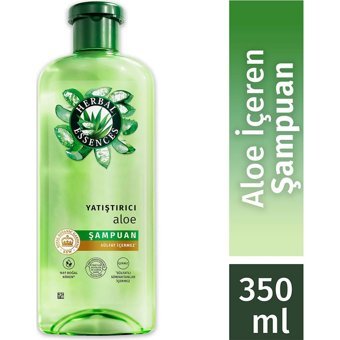Herbal Essences Yatıştırıcı Arındırıcı Düz Saçlar İçin Sülfatsız Aloe Vera Parabensiz Kremsiz Şampuan Unisex Şampuanı 350 ml