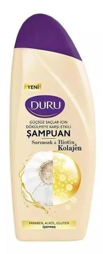 Duru Onarıcı Düz Saçlar İçin Keratin Sarımsak Özlü Kremsiz Şampuan Unisex Şampuanı 500 ml