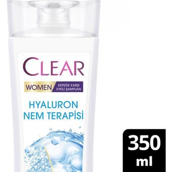 Clear Hyaluron Nem Terapisi Kepek Karşıtı Düz Saçlar İçin Kremsiz Şampuan Kadın Şampuanı 350 ml