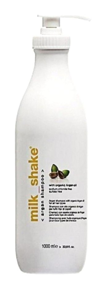 Milkshake Onarıcı Düz Saçlar İçin Sülfatsız Argan Yağlı Parabensiz Kremsiz Şampuan Unisex Şampuanı 1000 ml