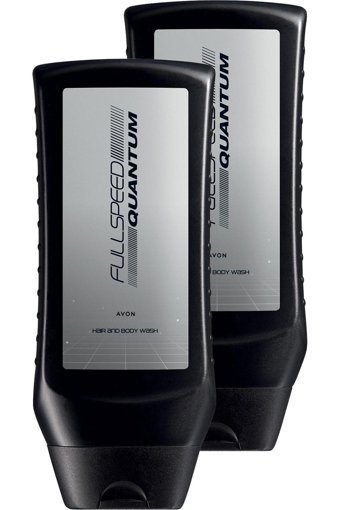 Avon Speed Quantum Onarıcı Düz Saçlar İçin Kremsiz Şampuan Erkek Şampuanı 2x250 ml