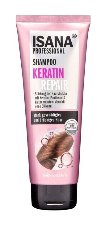 Isana Professional & Repair Onarıcı Düz Saçlar İçin Keratin Kremsiz Şampuan Unisex Şampuanı 250 ml