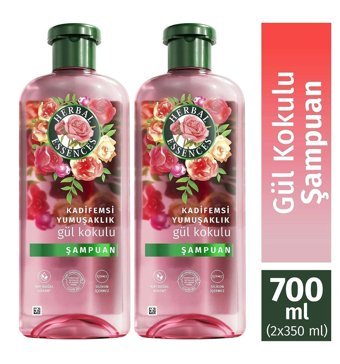 Herbal Essences Kadifemsi Yumuşaklık Yumuşatıcı Arındırıcı Düz Saçlar İçin Sülfatsız Parabensiz Kremsiz Şampuan Unisex Şampuanı 2x350 ml