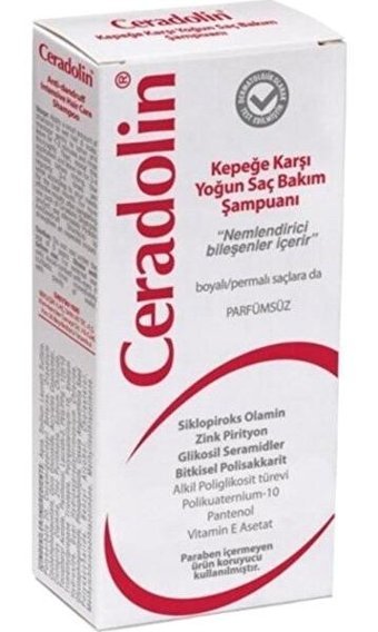 Dermadolin Ceradolin Kepek Karşıtı Düz Saçlar İçin Kremsiz Şampuan Unisex Şampuanı 150 ml
