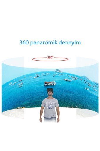 Vr Shinecon G06a 3D 3.5-6.0 inç Bluetooth 100-120 °C Sanal Gerçeklik Gözlükleri