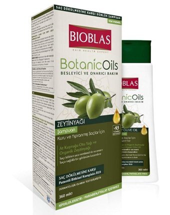 Bioblas Botanic Oils Saç Dökülmesine Karşı Düz Saçlar İçin Sülfatsız Keratin Argan Yağlı Parabensiz Kremsiz Şampuan Unisex Şampuanı 360 ml
