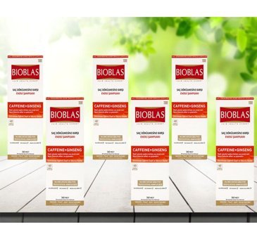 Bioblas Saç Dökülmesine Karşı Düz Saçlar İçin Sülfatsız Keratin Ginseng Özlü Parabensiz Kremsiz Şampuan Unisex Şampuanı 6x360 ml
