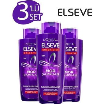 L'oréal Paris Elseve Color Vive Boyalı Düz Saçlar İçin Kremsiz Şampuan Unisex Mor Şampuan