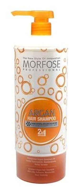 Morfose Onarıcı Düz Saçlar İçin Argan Yağlı Kremsiz Şampuan Unisex Şampuanı 1000 ml