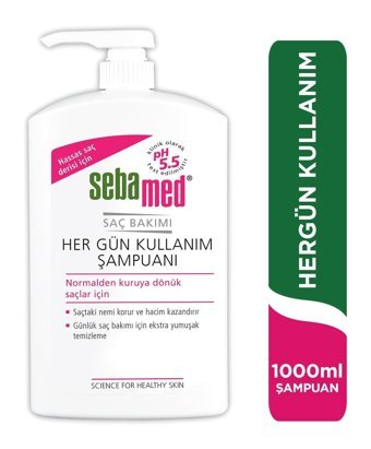 Sebamed Düz Saçlar İçin Parabensiz Kremsiz Şampuan Unisex Şampuanı 1000 ml