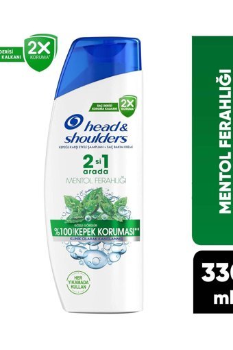 Head & Shoulders Mentol Arındırıcı Düz Saçlar İçin Mentollü Parabensiz Kremsiz Şampuan Unisex Şampuanı 330 ml