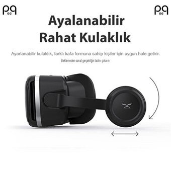 Peeq SC-G04E 3D 3.5-6.2 inç Bluetooth Sanal Gerçeklik Gözlükleri